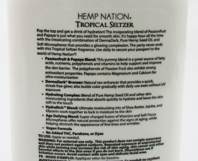 Australian Gold Hemp Nation Tropical Seltzer Body Wash 8.5oz