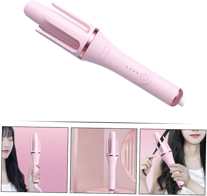 Automatic Hair Curler with Temperature Fast Heating Electric Curling Iron for Women Safe for Wet and Dry Hair Portable US Plug