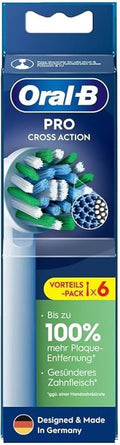 ORAL B Pro Cross Action Electric Toothbrush Replacement Brush Heads Refill 6 Count