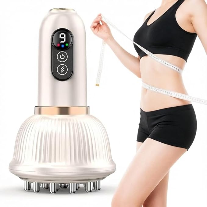 Lymphatic Drainage Massager &amp Anti Cellulite Massage Tool Helps Reduce Stretch Marks &amp Cellulite for Legs Arms &amp Belly Body Sculpting Machine with Microcurrent Light Heat &amp Vibra