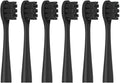 6CS Toothbrushes Head for Y1S/Y4/U1/U2/U3/P1/P4 Soft Sonic Electric Toothbrush Clean Nozzles(6CircylarBlack)