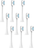 Compatible with Philips HX9003 9013 9112 9141 9172 9182 9332 9340 9342 9350 9352 9362 9363 Vacuum Toothbrush Soft Bristle Heads(PHILIPS-9pcs)