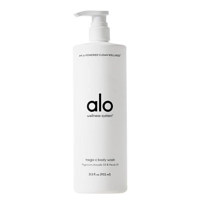 Alo Mega-C Body Wash | Nourishing Formula Made with Aloe Vitamin E &amp Marula Oil | Infused with Magnesium | Citrus Scent | 31.5 fl. Oz