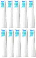 10pcs Electric Replacement Brush Heads Sonic Toothbrush Hygiene Care 899 Set Compatible for Seago SG910 SG507 SG958 SG515 SG949 SG575(10 White Heads)