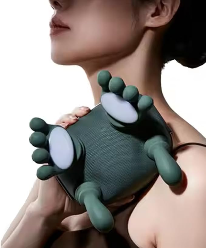 Shiatsu Neck and Back Massager Neck Massager with Heat 3D Kneading Adjustable Two-Speed Masseur for Home and Office Use