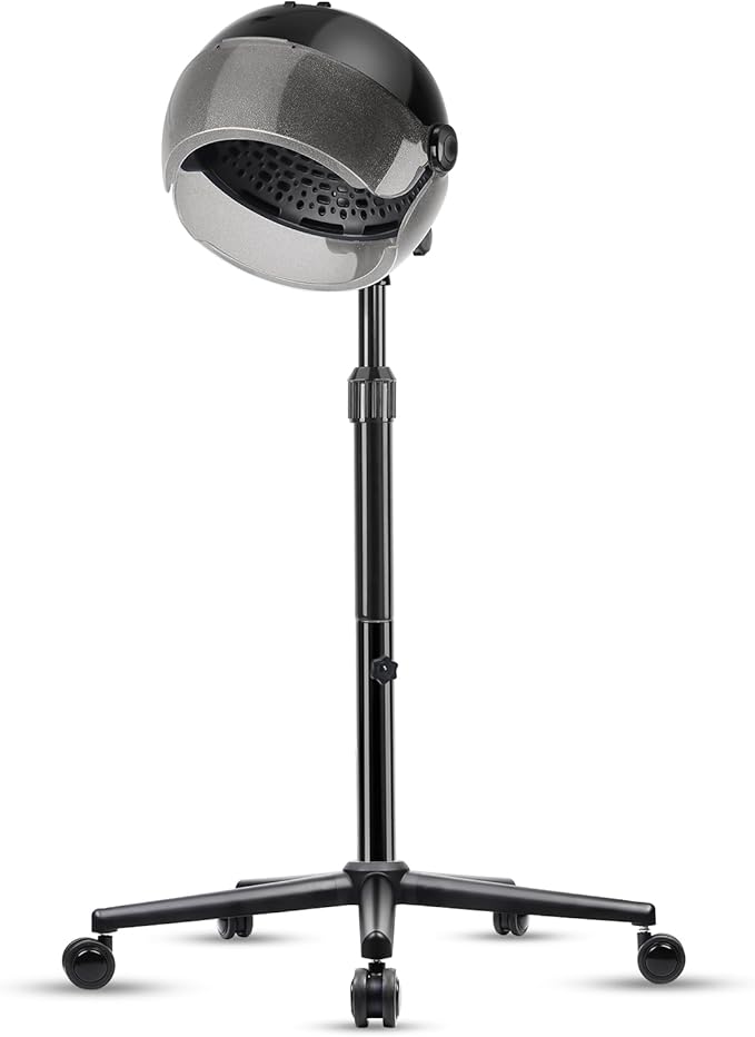 Hooded Hair Dryer Professional Standing Hair Dryers Hooded with Time Setting Touch Controls and 3 Temperature Settings Sit Under Hair Dryer Height Adjustable for Salon and Home Use