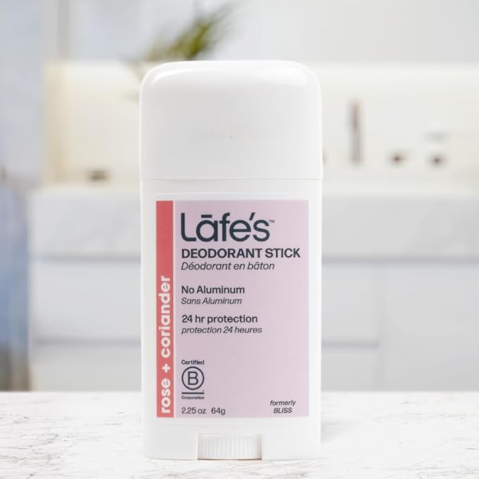 Lafe's Natural Deodorant | 2.25oz Aluminum Free Natural Deodorant Stick for Women &amp Men | Paraben Free &amp Baking Soda Free with 24-Hour Protection (Bliss/Extra Strength 2.25 Ounce (3-Pack))