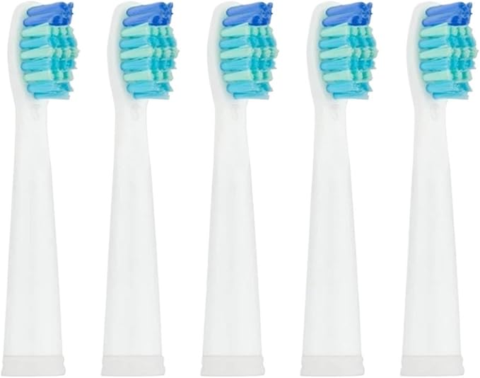 10pcs Replacement Brush Head Compatible for Seago Toothbrush SG-507B 908 909 917 610 659 719 910 Replaceable Nozzles(White)