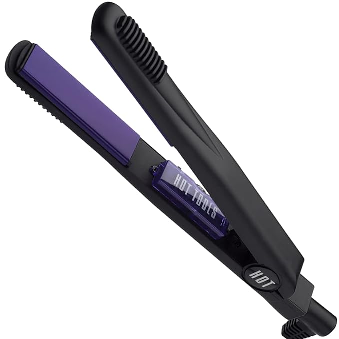 HOT TOOLS Professional Ceramic + Tourmaline Lightweight Flat Iron 1 Inch