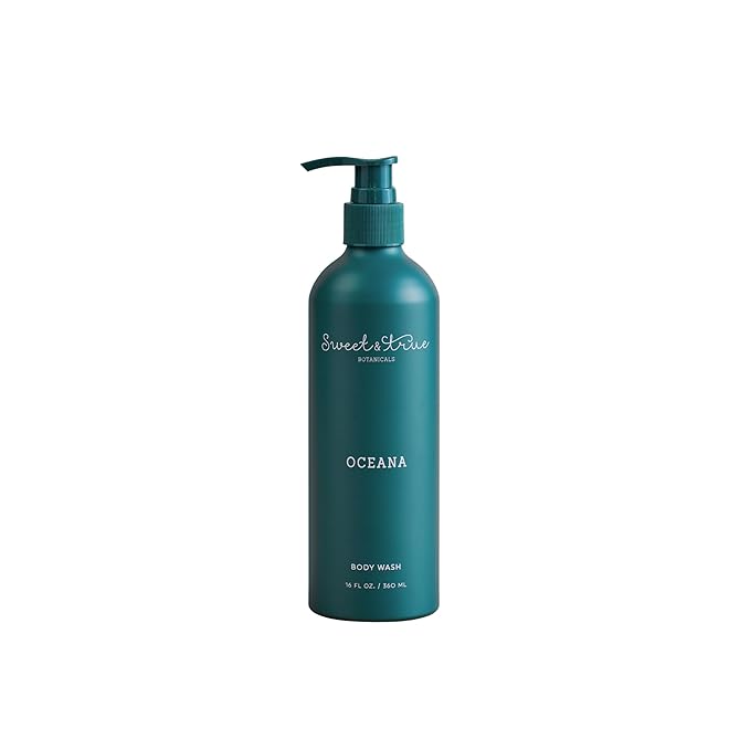 Sweet &amp True - Oceana pH Balanced Body Wash | Gentle Daily Cleanser for Face Body &amp Intimate Areas | Clean Botanical Blend