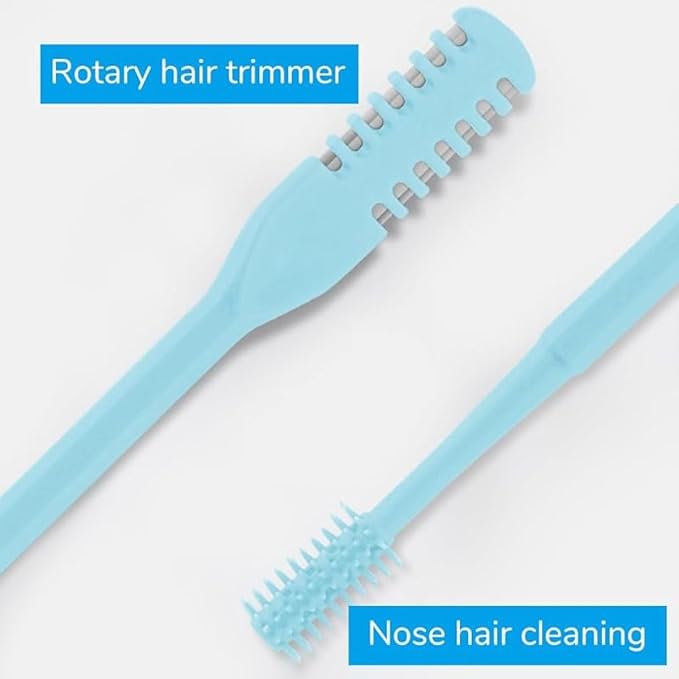 TAKE FIRE All-in-One Grooming Kit: 360° Rotating Nose Hair Trimmer for Men &amp Women with Double Sided Design &amp Ear Picker 2025 Upgraded Travel Essentials (Yellow-3PC)