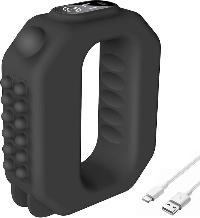Rechargeable Fascia Ring Massager Vibrating Slimming Belt (Fascia R10) Cordless Deep Tissue Massager with Adjustable Strap for Waist Back &amp Thigh Aids Postpartum &amp Post-Workout Recovery