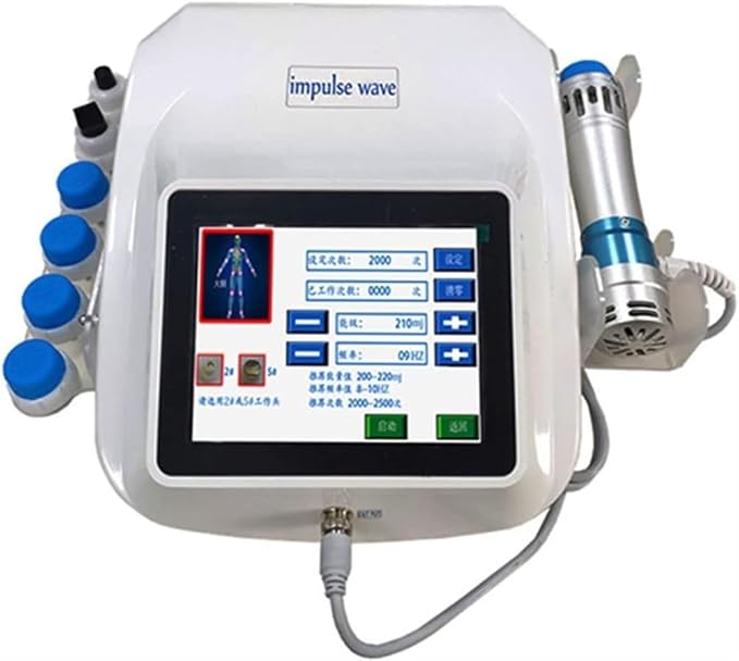 Extracorporeal Shockwave Therapy Machine ED Shock Wave for Erectile Dysfunction &amp Treatment and Relieve Pain with 7 Massage Heads