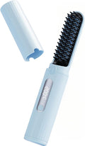 Cordless Hair Straightener BrushNegative Ion Electric Hot Comb Straightening for WomenAnti-Scald Portable Styling Brush for Travel &amp CarFast Heating USB Charging Mini Hair Straightening Irons
