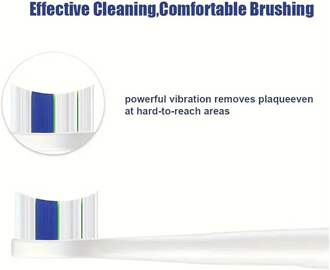 Compatible for Ph Soni Care W2 Optimal White H6063/67 Replacement Brush Heads Diamond Clean 3 6 9 Series Electric Toothbrush(8PCS)