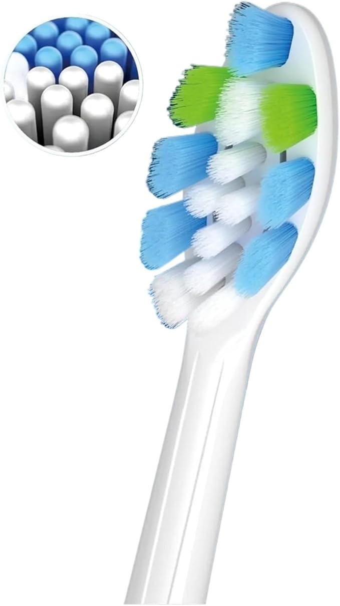 4-16Pack Replacement Toothbrush Heads Compatible for Philips Sonicare Electric Tooth Brush Refill(12pcs Black)