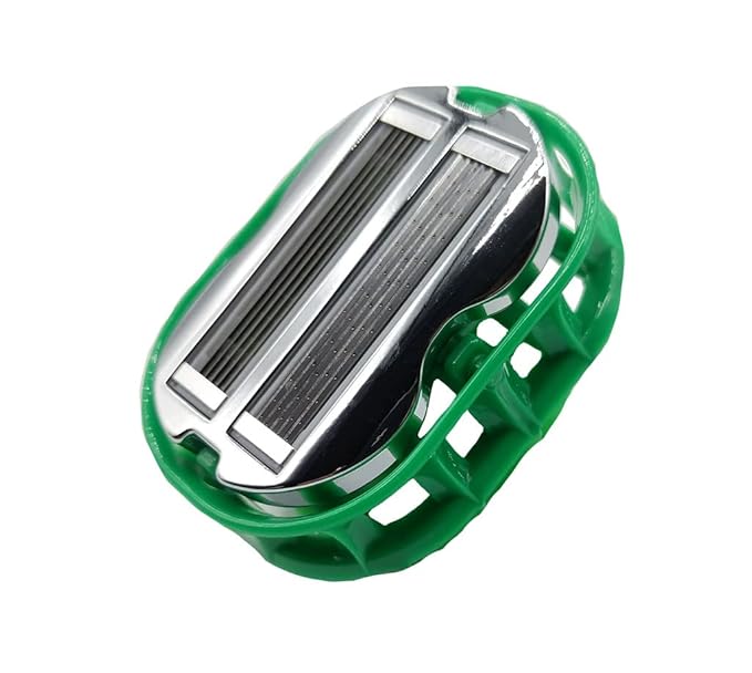 Premium Omnishaver Bi-Directional Shavers for Men &amp Women | 3x Faster Smooth and Safe Shave | Self-Cleaning Self-Stropping Razor Blades for Shaving Head Legs Arms Body (Green)