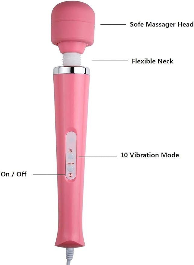 Power Massagers Tool Electric Foot Neck Back Hand Leg Arm Shoulder Massage Aches Sports Recovery for Women (Pink Big and Pocket Massager)