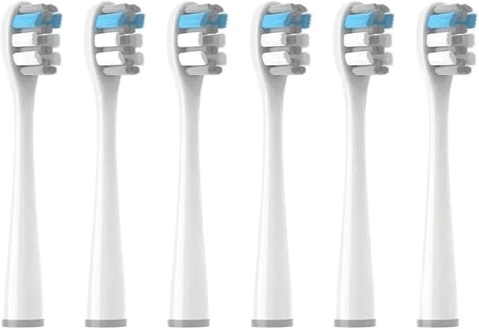 12pcs Toothbrushes HeadCompatible for Usmile Y1S/Y4/U1/U2/U3/P1/P4 Soft Dupont Sonic Electric Toothbrush Clean(6CircylarGray)
