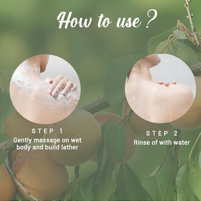 Biotique Bio Apricot Refreshing Body Wash 800ml I 100% Soap Free