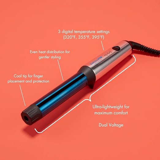 BaBylissPRO® Nano Titanium™ COMPACT TOOLS deliver full power in a compact size - deep waver hair dryer hot air brush paddle brush wand
