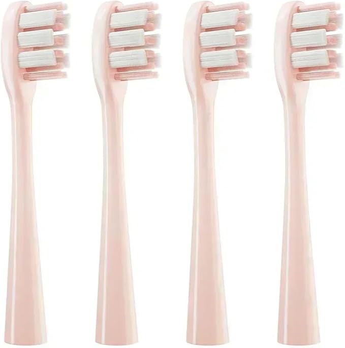 Replacement Compatible for Usmile Y1/U1/U2 Toothbrush Heads Smart Electric Tooth Clean Brush Nozzles 4/10Pcs/Set(4PinkWhiteF)