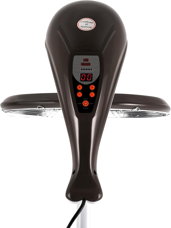 Salon 950W Standing Rotating Dryer with Swivel Caster Rolling Base - Orbiting Hair Dryer for Spa Home Hair Care