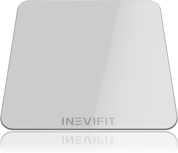 INEVIFIT Ultimate Health Bundle Premium Bathroom Scale Kitchen Scale Water Bottle &amp Resistance Band Set for Total Wellness