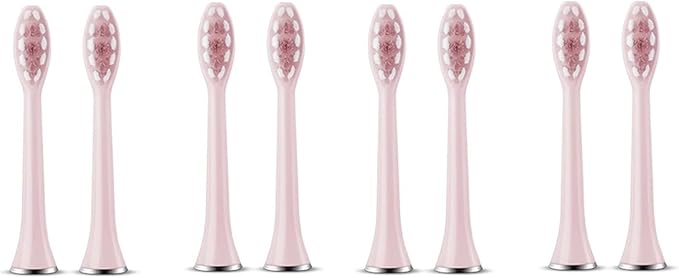 Compatible for S7 Brush Heads Super Sonic Electric Toothbrush Accessories Replacement(8 Pink Brush Head)