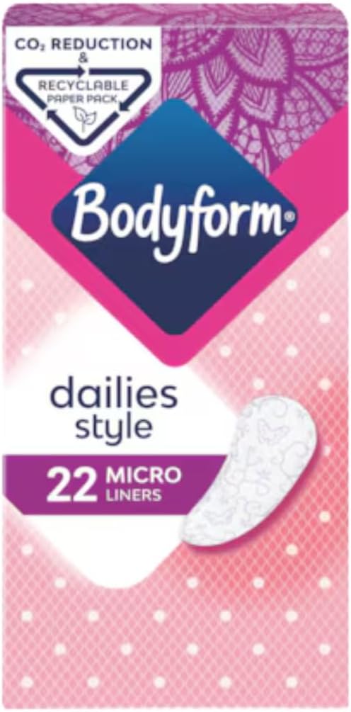 Bodyform Pantyliners Micro 22 per Pack Case of 4