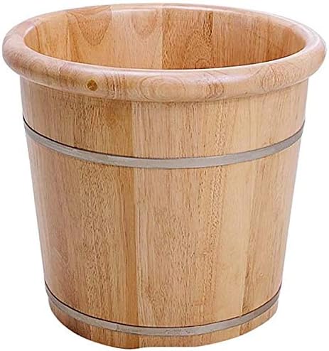 Foot Tub Wooden Foot Basin Household Gift Foot Soaker TubWooden Foot Soak Sauna Foot Tub Foot Basin Tub Bucket Massage Spa Sauna SoakFoot Bath Wooden Bucket Foot Spa Household Wash Basin Househ