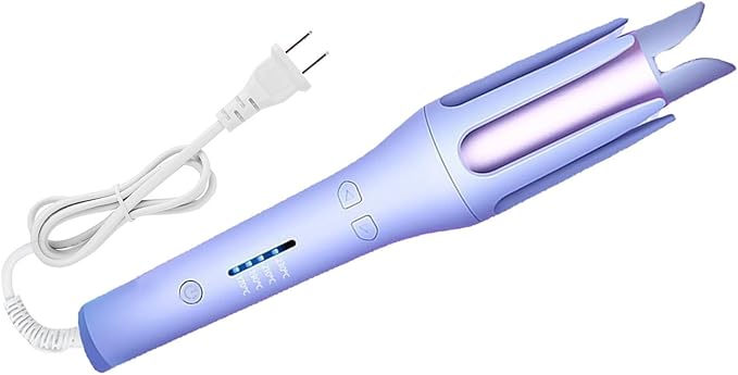 ZJchao Automatic Curling Iron 32mm Ionic Ceramic Hair Curling Wand Fast Heating Curler with 4 Temperature Settings for Salon Home Styling (US Plug 110V)