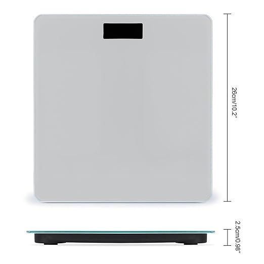 Energy Saving Scale Bathroom Weighing Scale Smart Scale for Body Weight Digital Grey White