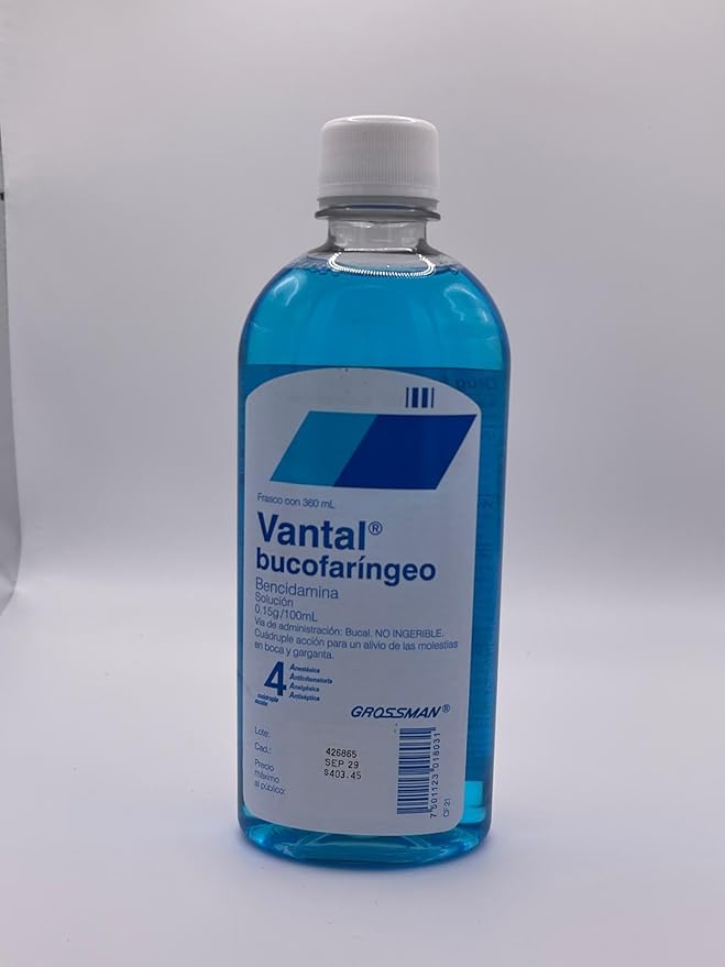 Oral Mouth Rinse &amp Throat Rinse Bucal Bucofarngeo Oral Solution - 360 mL Gentle Formula Chemical Free Alcohol-Free