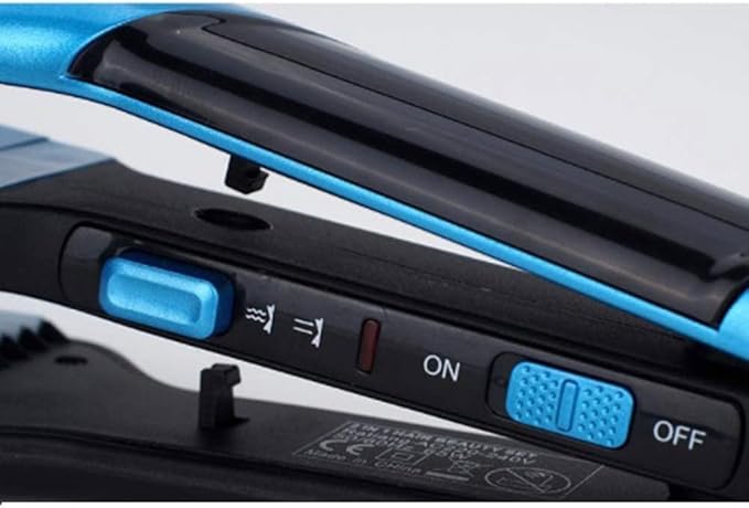 Hair Curler- Hair Straightener Plated Curler Hair Flat Iron Salon Steam Styler Straightening Flat Iron Hair Styling Tool