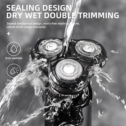 Electric Razor for Men's 3 Head Electric Shaver for Men 3D Electric Razor Waterproof Beard Trimmer Cutter for Men Shaving Machine Recharge LED Display