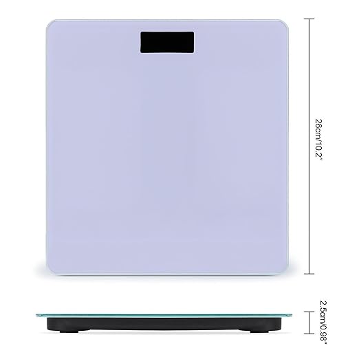 Women's Digital Bathroom Weighing Scale Automatic Switch Energy Saving Scale Smart Scale for Body Weight Light Purple