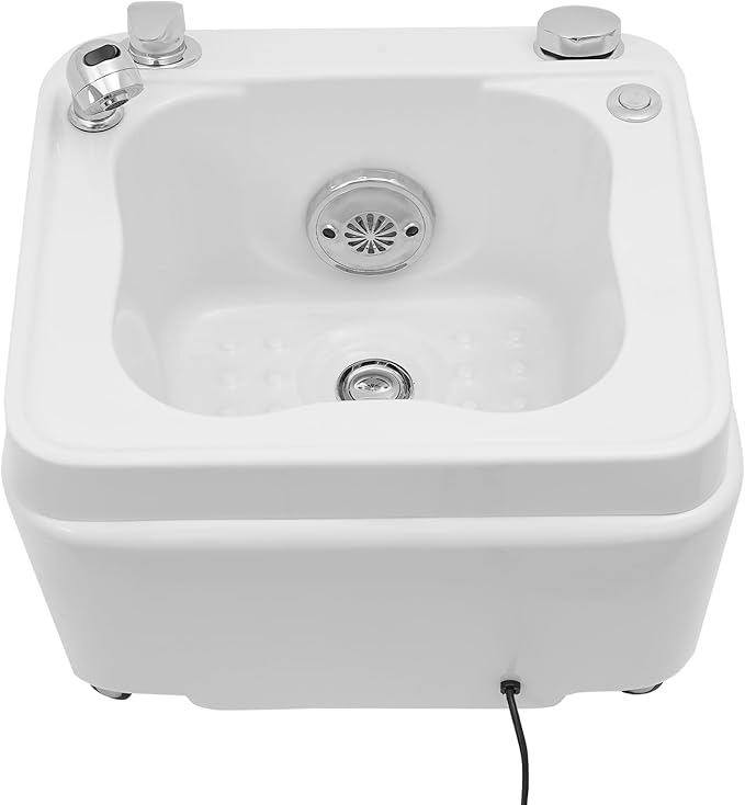 Foot Spa Tub Electric Foot Bath Pedicure Foot Spa with 7 LED Light Colors Portable Acrylic Foot Bath Massager for Relaxation and Stress Relief 110V/60Hz 22.44 * 22.44 * 18.9 inch