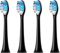 4pcs Replacement Toothbrush Heads Compatible with PH Electric Brush Head 1100 2100 4100 4300 5100 5300 6100 6500 Etc(4PCS Black)