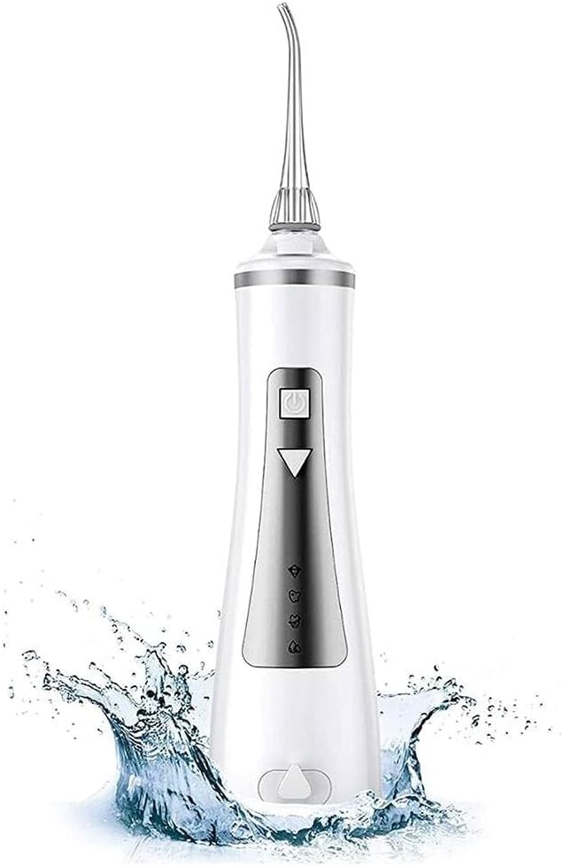 Water Flosser Cordless for Teeth 250ML Professional Dental Oral Irrigator Portable and Rechargeable IPX7 Waterproof Powerful Battery Life Teeth Cleaner for Home Travel Braces and Bridges Car
