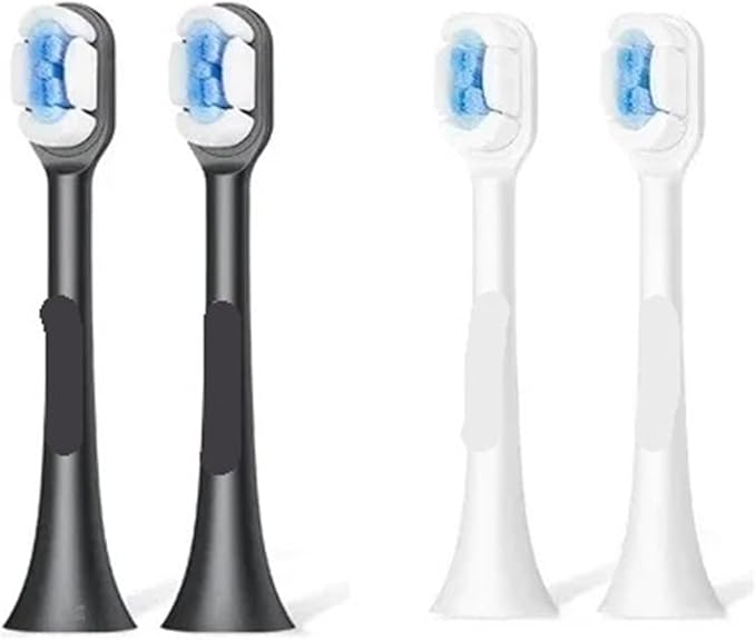 Compatible for Soocas X3 2Pcs Soocare Electric Toothbrush Cloud Feeling Head Compatible for Mi SOOCARE Brush Head Replacement(Black)