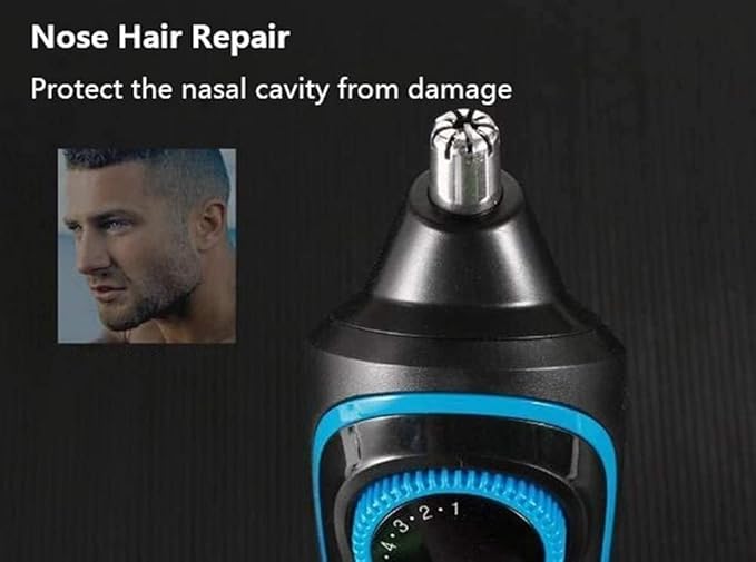 Electric Razor for Men 6 in 1 Rechargeable Waterproof IPX7 Electric Shaver Electric Shaver with Precision Trimmer Hair ClippersRechargeable Wet &amp Dry Shaver with Easy Clean