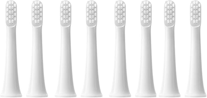 8PCS Compatibility for XIAOMI MIJIA T100 Replacement Brush Heads Sonic Electric Toothbrush Vacuum(8White)