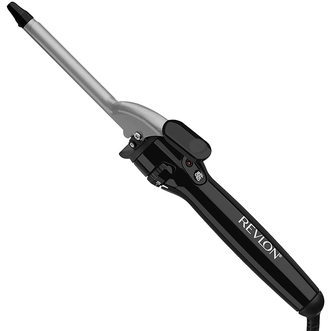 Revlon Perfect Heat Triple Ceramic Curling Iron Bundle with 1/2 Inch and 3/4 Inch Barrels for Silky Smooth Curls