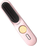 Cordless Hair Straightener 9-Level Portable Brush 35w Straightening Brush with Fast Heating Lightweight Hair Straightener with Quick Heat Design Home Salon Tool for Travel and Commuting