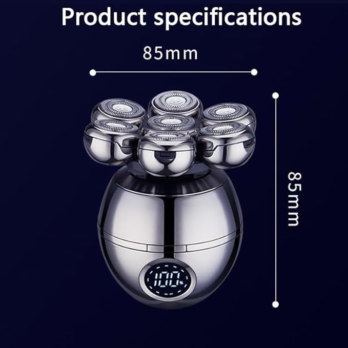 Head Shavers for Bald Men 7D Electric Shaver for Men Independently 7 Cutter Floating Head Waterproof Electric Razor Multifunction Trimmer with LCD Display