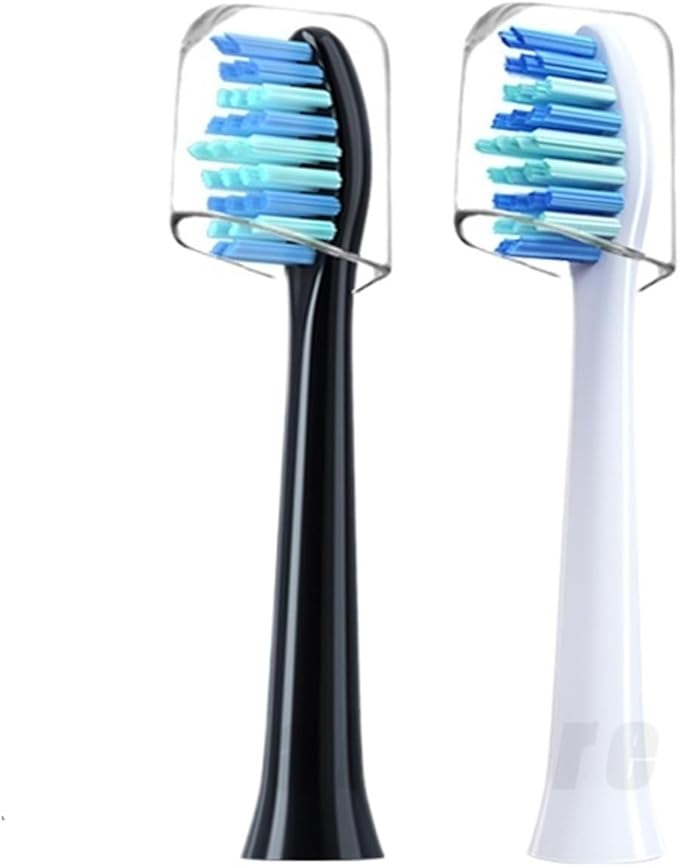 Suitable Compatible for SUMKYLE Electric Toothbrush Head EA320/EA315 Dupont Bristles Adult Replacement Replace Nozzles with Cover(8PCS White)