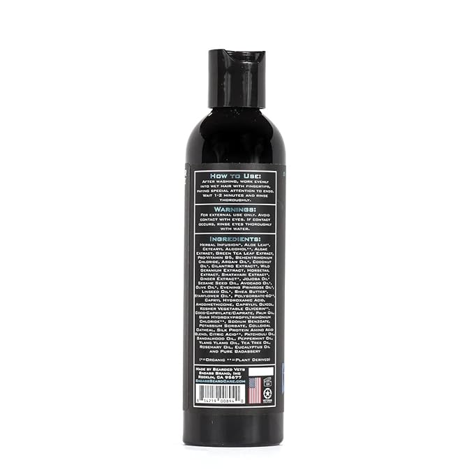 Badass Beard Care Beard Conditioner For Men - THE BIKER 8oz - Made of Natural Ingredients for A Healthy Soft &amp Itch Free Beard and Mustache