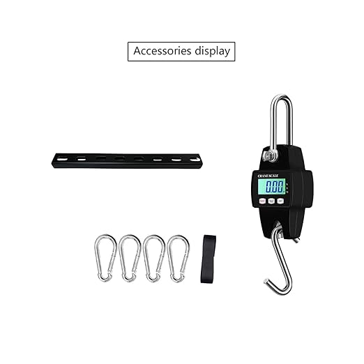 Generic Maximum load capacity of 660 lb patient weight scale for hoyer lifts for home use (Black)