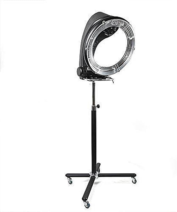 950W Orbiting Free-Standing Hair Dryer 3 in 1 Orbiting 360 Degree Rotating 6 Modes Hair Dryer Color Processor Salon Hair Dryer Height/Temperature Adjustable